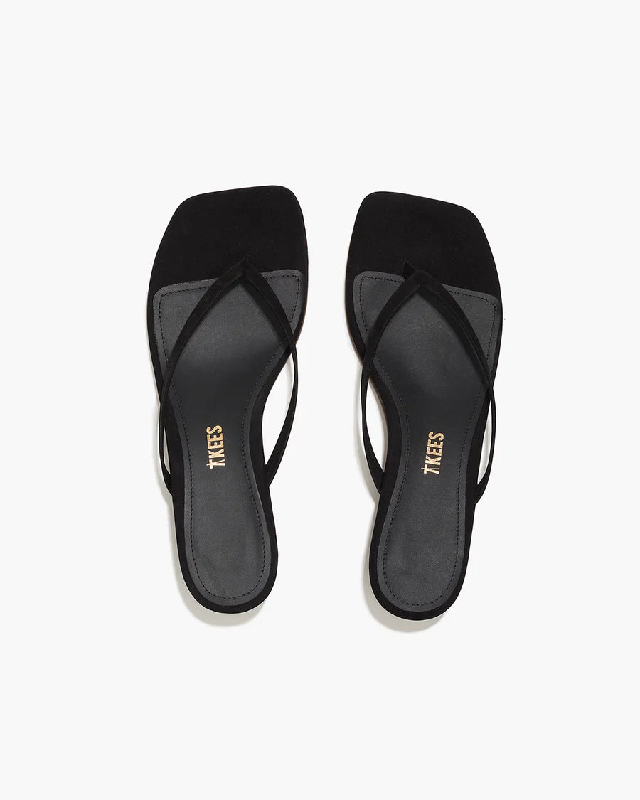 JULIA SUEDE SQUARE TOE (BLACK) - TKEES