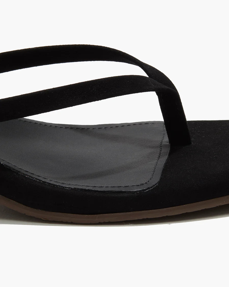 JULIA SUEDE SQUARE TOE (BLACK) - TKEES