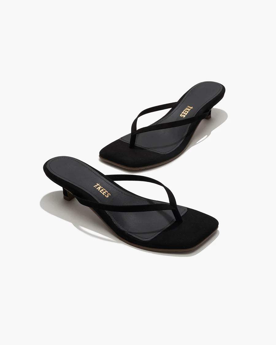 JULIA SUEDE SQUARE TOE (BLACK) - TKEES