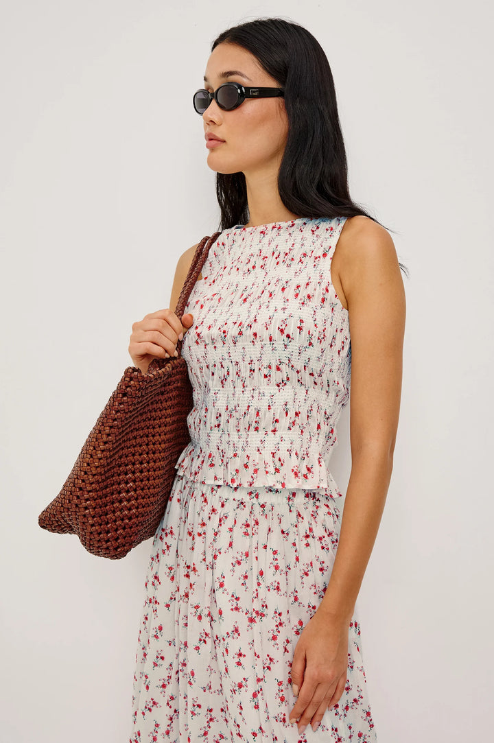 KANE SMOCKED TOP (ROUGE ROMANTIC) - RAILS