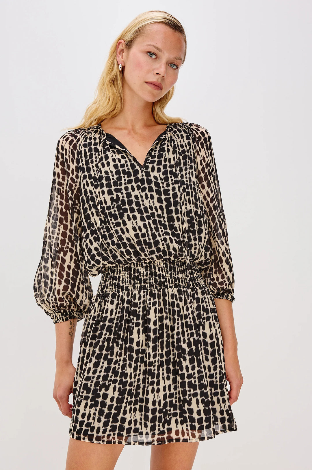KARI DRESS (SPOTTED SHIBORI) - RAILS