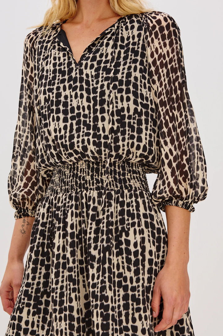 KARI DRESS (SPOTTED SHIBORI) - RAILS