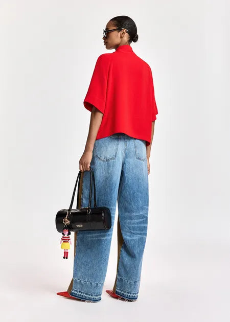 KASSIE SCARF COLLAR SHIRT (FIRESTARTER) - ESSENTIAL ANTWERP