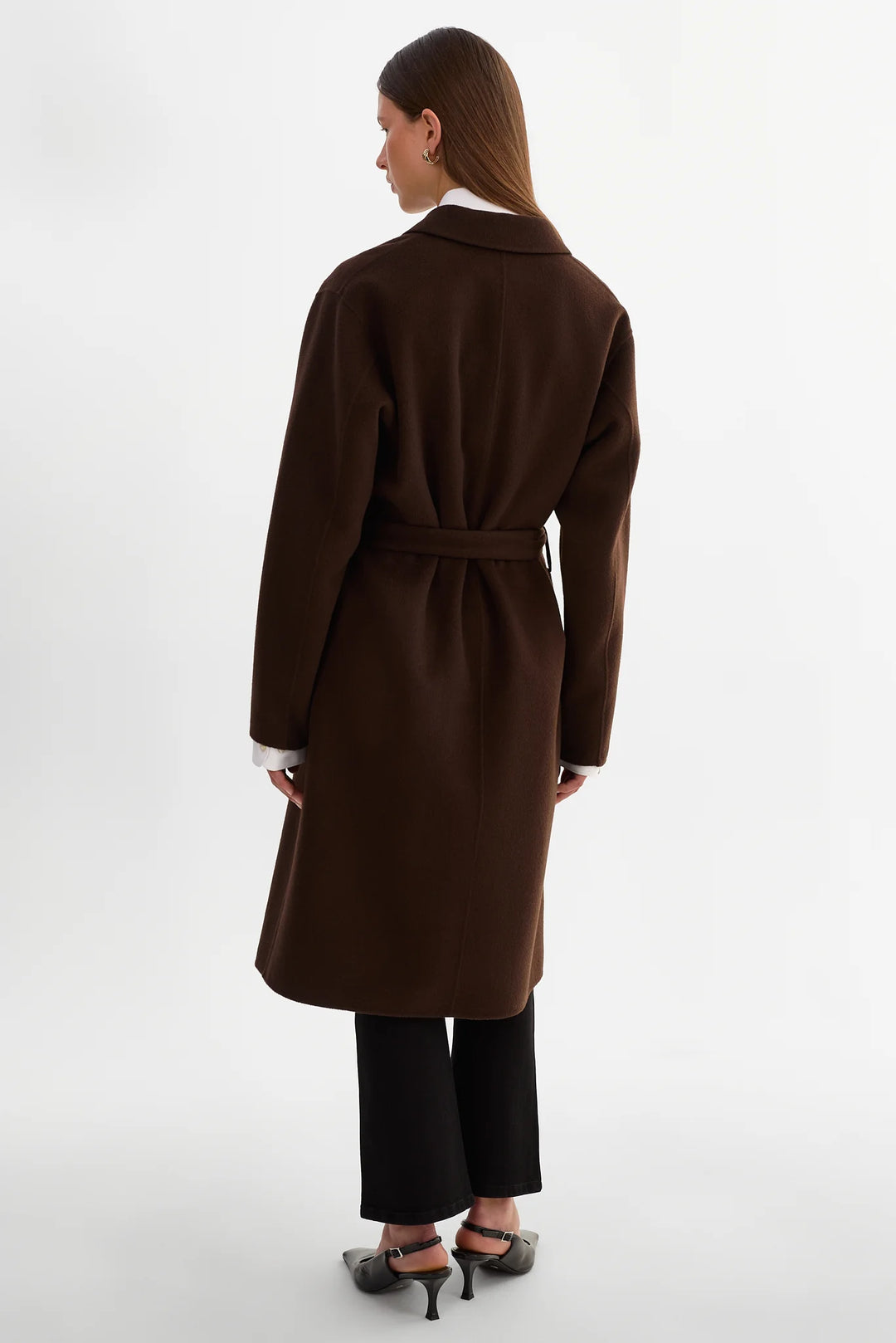 KATIE REVERSIBLE WOOL COAT (BROWN/BLACK) - LAMARQUE