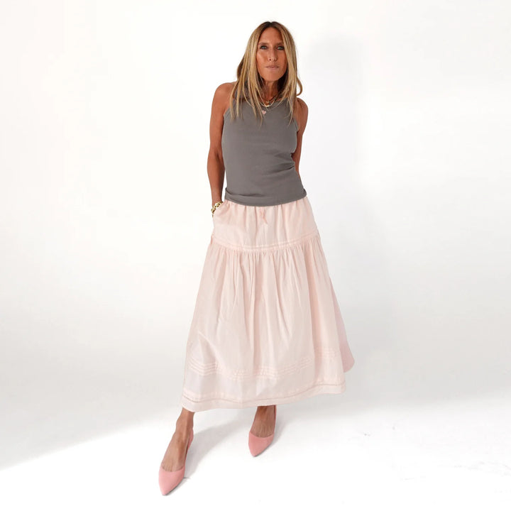 KR HEART TANK (MID GREY) - KERRI ROSENTHAL