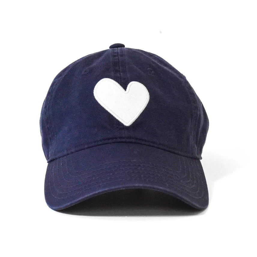 KR BASEBALL HEART HAT (INDIGO) - KERRI ROSENTHAL