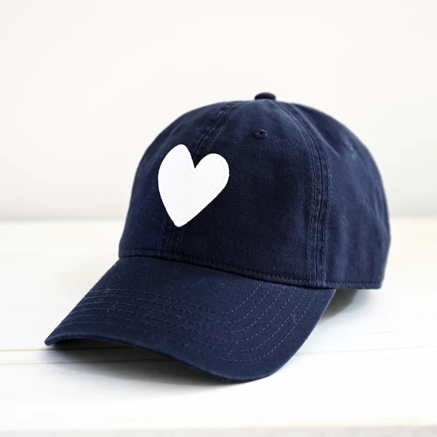 KR BASEBALL HEART HAT (INDIGO) - KERRI ROSENTHAL