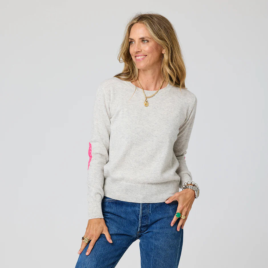 KR HEART PATCHWORK PULLOVER - KERRI ROSENTHAL
