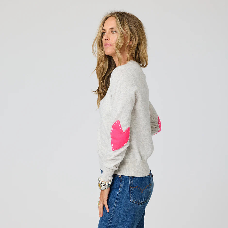 KR HEART PATCHWORK PULLOVER - KERRI ROSENTHAL