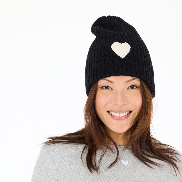 LOVE BEANIE (BLACK) - KERRI ROSENTHAL