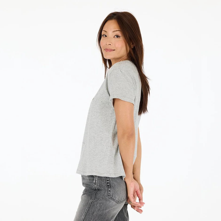 SUKE LOVE LINES TEE (HEATHER GREY) - KERRI ROSENTHAL