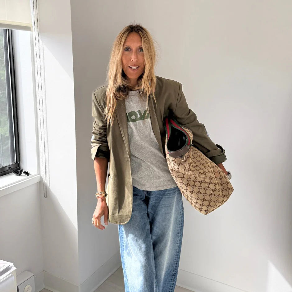 SUKE LOVE LINES TEE (HEATHER GREY) - KERRI ROSENTHAL