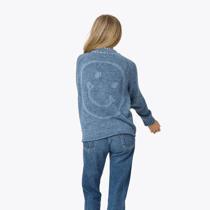 SHORT POPPY SMILEY CARDIGAN - KERRI ROSENTHAL
