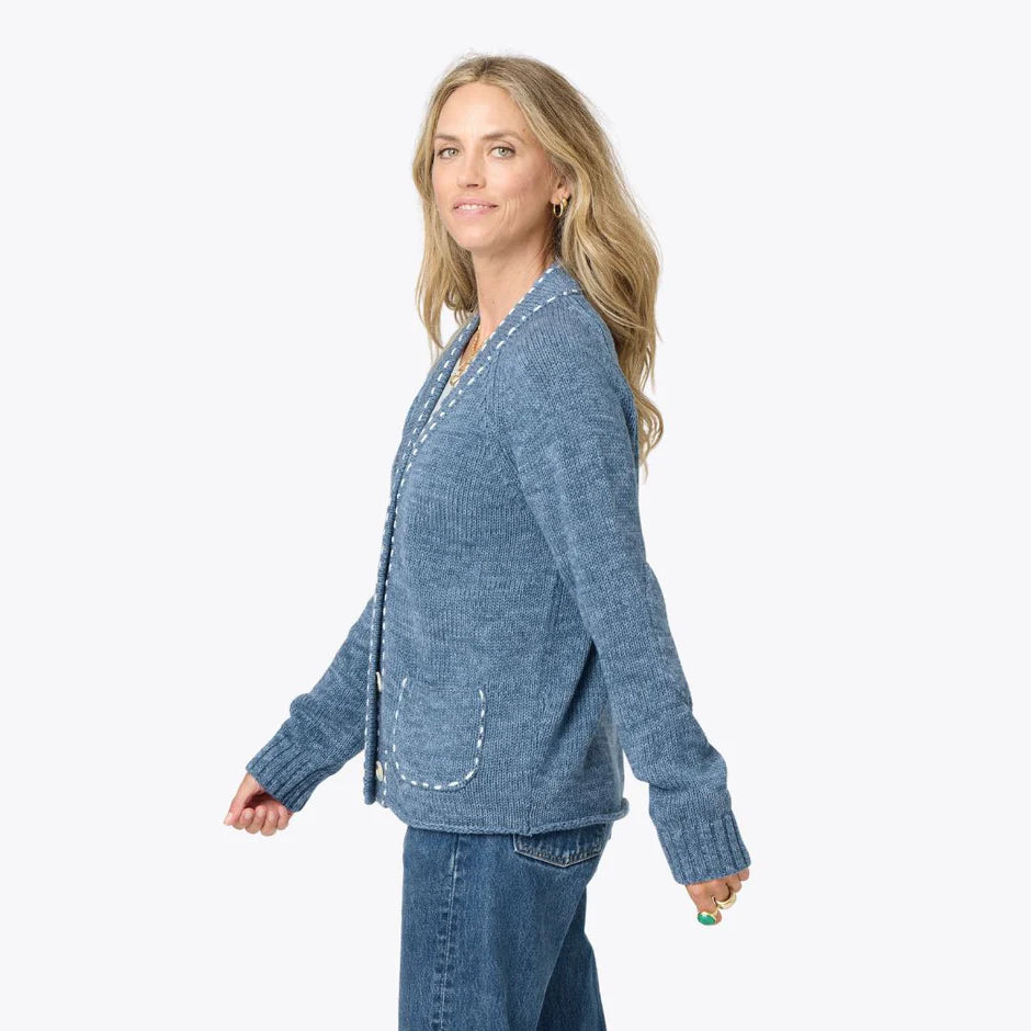 SHORT POPPY SMILEY CARDIGAN - KERRI ROSENTHAL