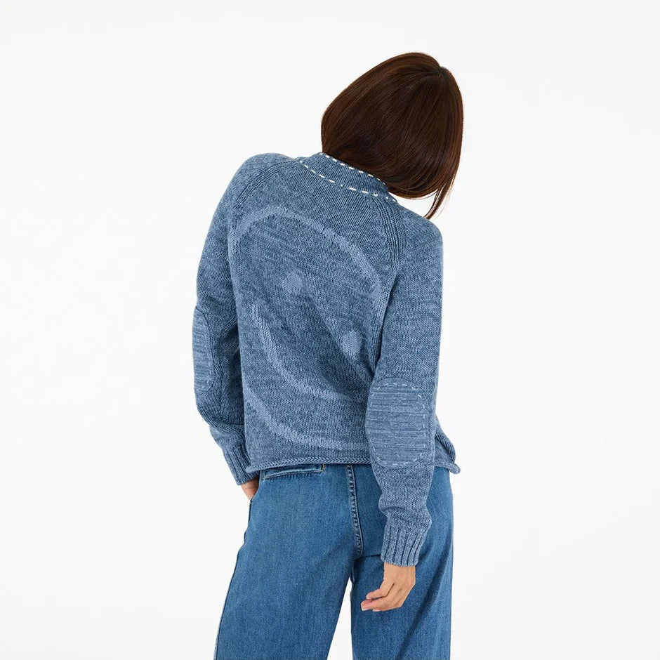 SHORT POPPY SMILEY CARDIGAN - KERRI ROSENTHAL
