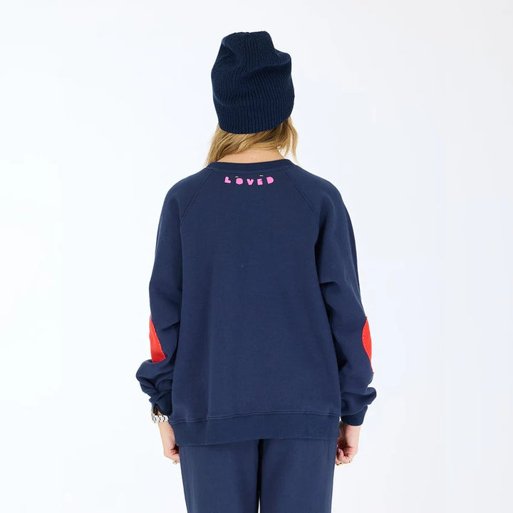BENTON IMPERFECT HEART PATCH SWEATESHIRT - KERRI ROSENTHAL