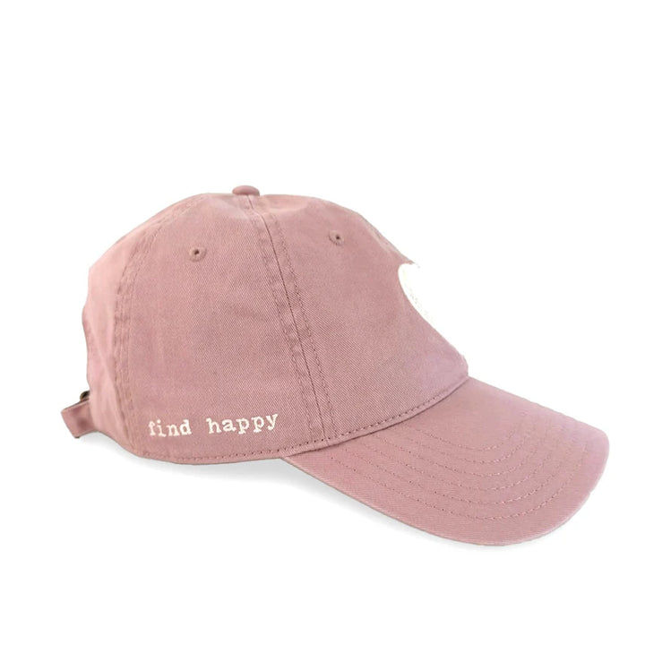 KR IMPERFECT CHENILLE HEART HAT (MAUVE) - KERRI ROSENTHAL