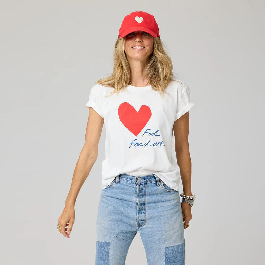 SUKE FOOL FOR LOVE TEE (WHITE) - KERRI ROSENTHAL
