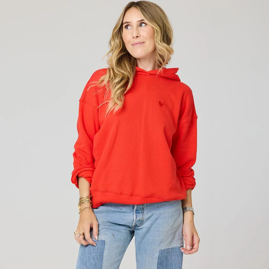 BOYFRIEND LOVEGAURD HOODIE (RED) - KERRI ROSENTHAL
