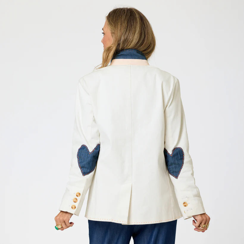 SUMMER BLAZER (CREAM) - KERRI ROSENTHAL