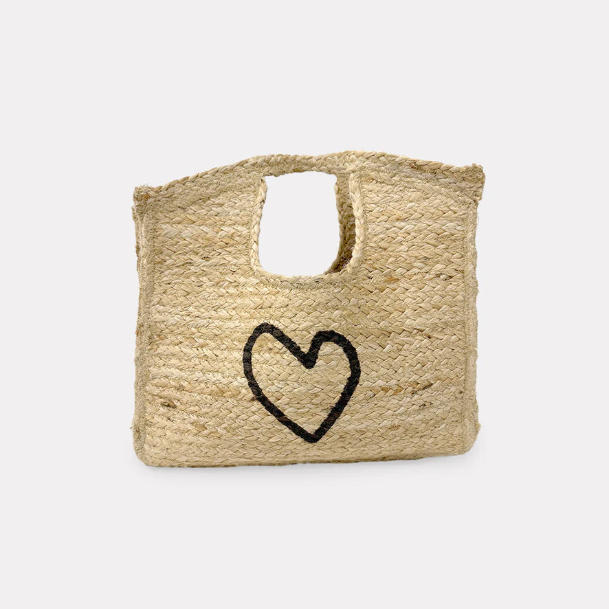 IMPERFECT HEART JUTE TOTE (JUTE) - KERRI ROSENTHAL