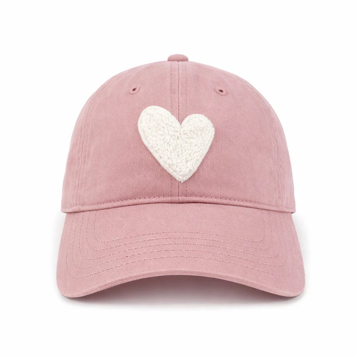 KR IMPERFECT CHENILLE HEART HAT (MAUVE) - KERRI ROSENTHAL