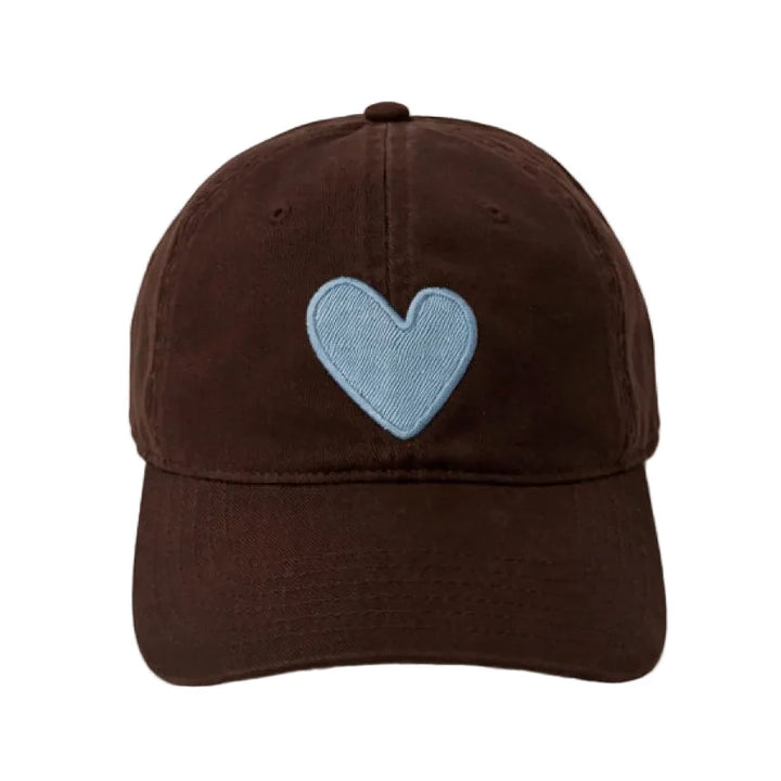 KR IMPERFECT HEART HAT (COCOA-CHAMBRAY) - KERRI ROSENTHAL