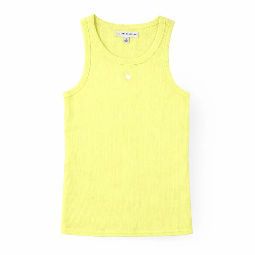 KR HEART TANK (LEMON TINT) - KERRI ROSENTHAL
