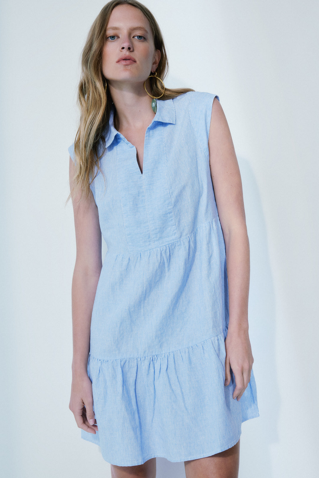 LEANE SLEEVELESS STRIPE DRESS - MELISSA NEPTON