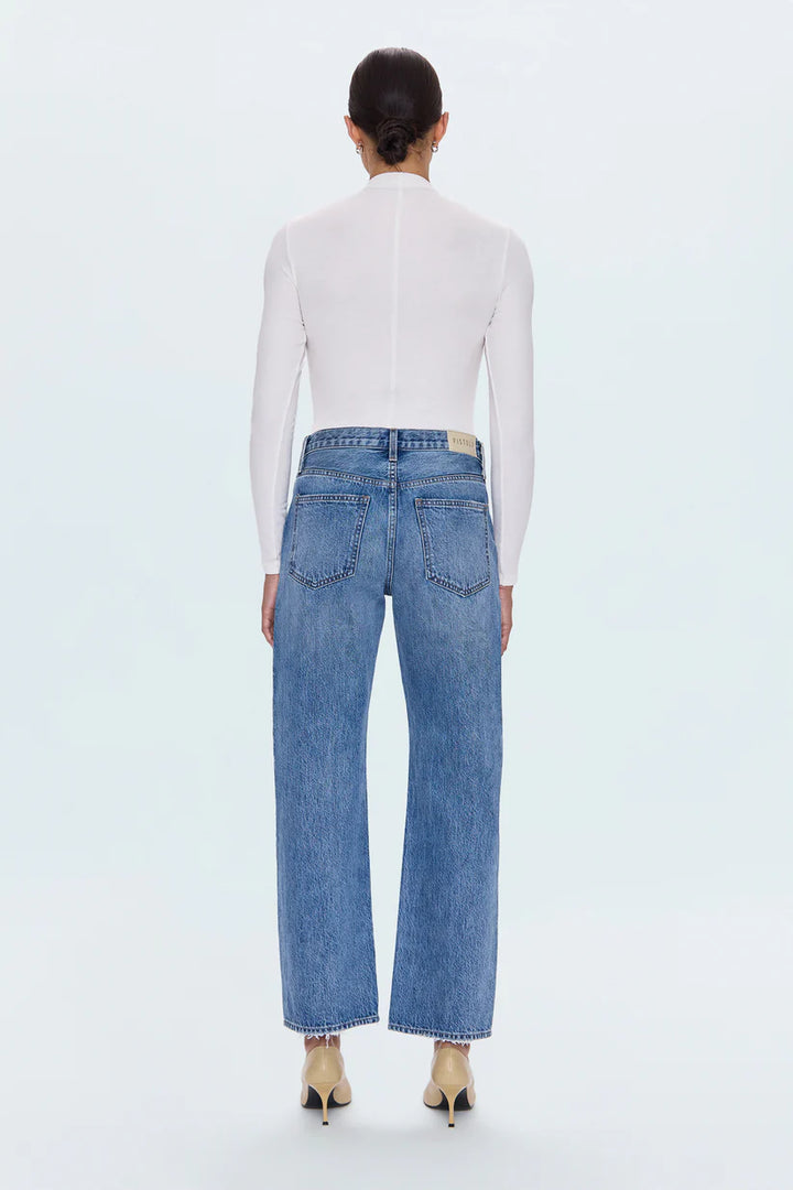 LEXI MID RISE BOWED LEG JEAN (METROPOLIS) - PISTOLA