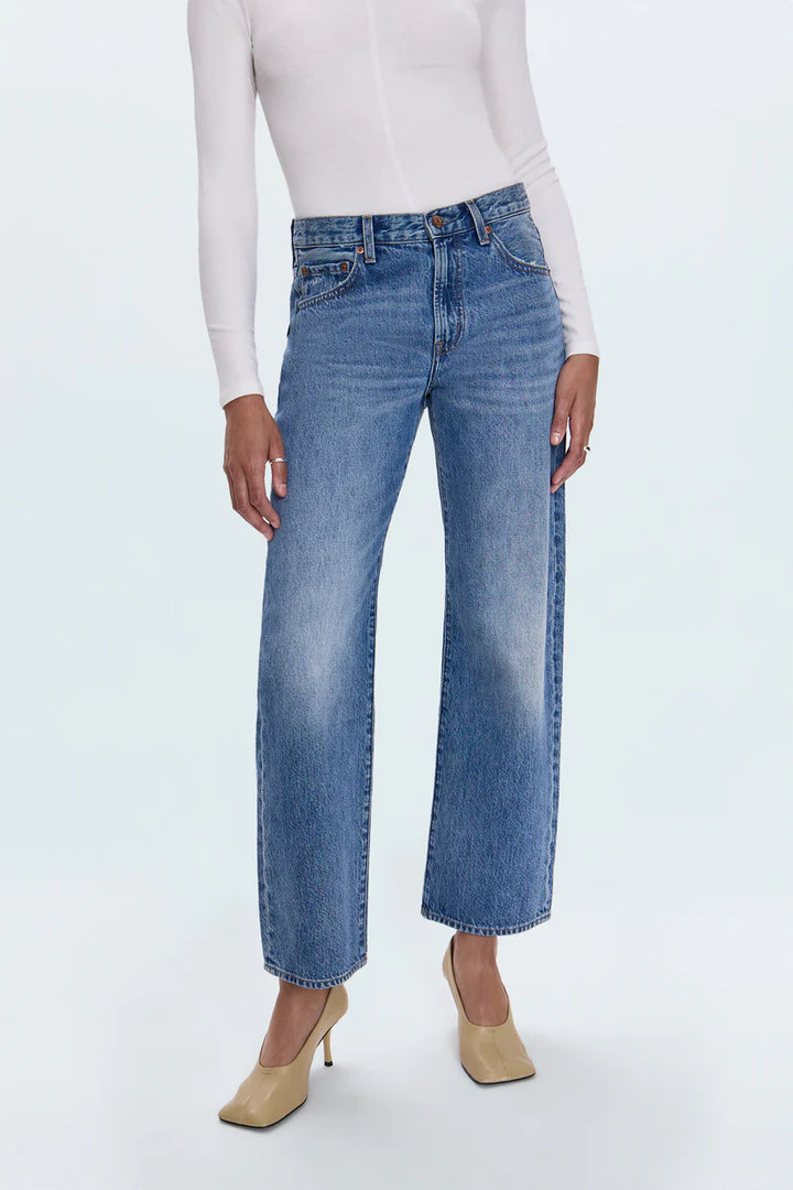 LEXI MID RISE BOWED LEG JEAN (METROPOLIS) - PISTOLA