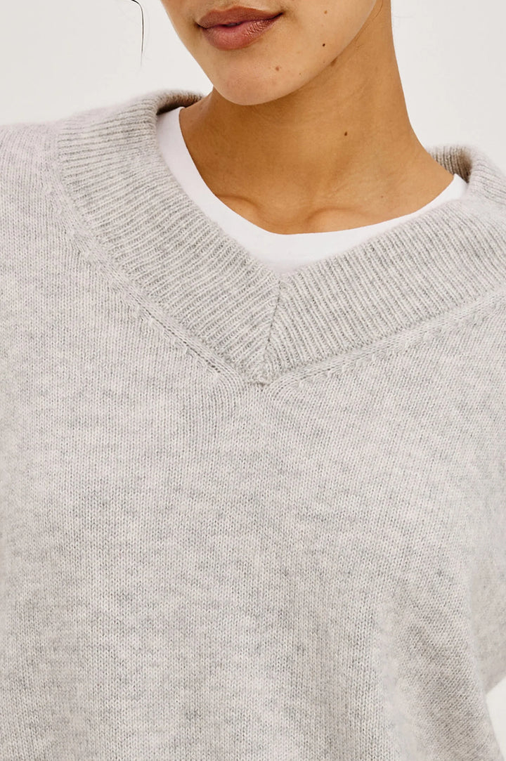 LIDYA SOFT WOOL SWEATER (HEATHER GREY) - RAILS