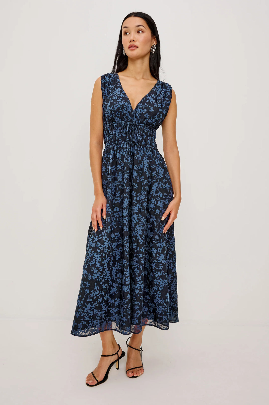 LILITH MAXI DRESS (MIDNIGHT SILHOUETTE FLORAL) - RAILS