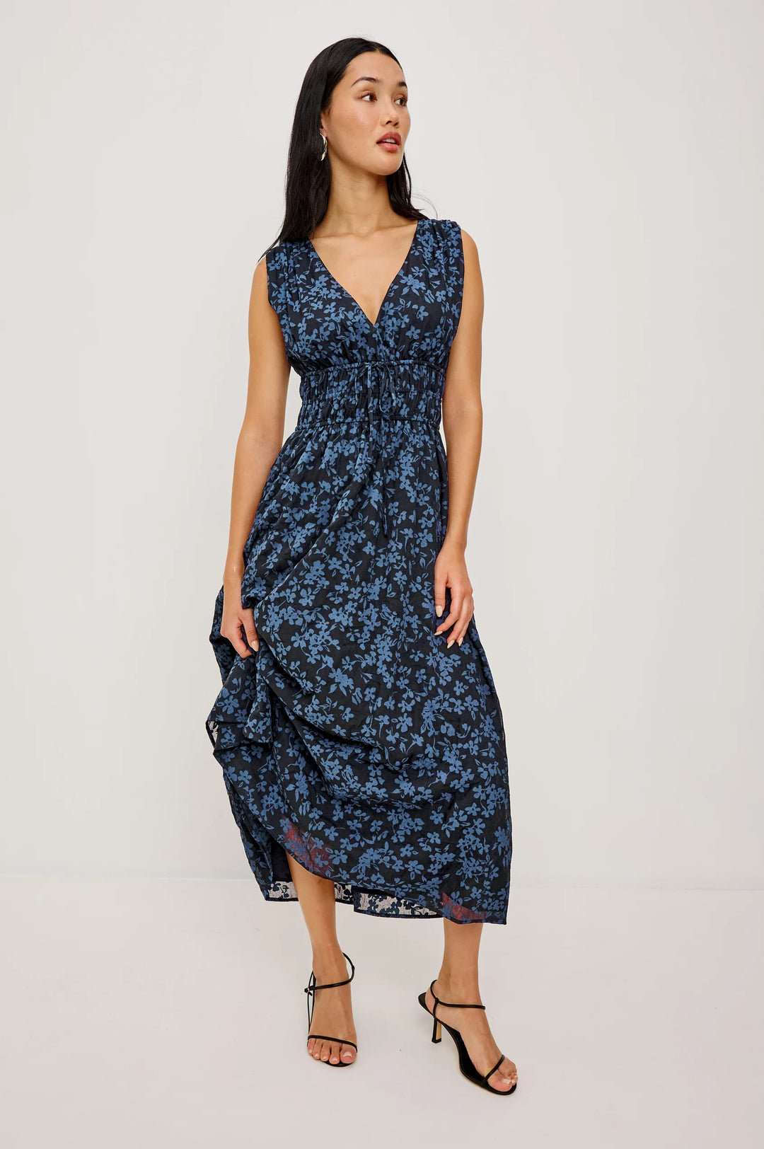 LILITH MAXI DRESS (MIDNIGHT SILHOUETTE FLORAL) - RAILS