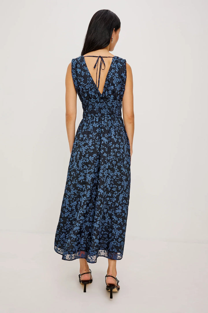 LILITH MAXI DRESS (MIDNIGHT SILHOUETTE FLORAL) - RAILS