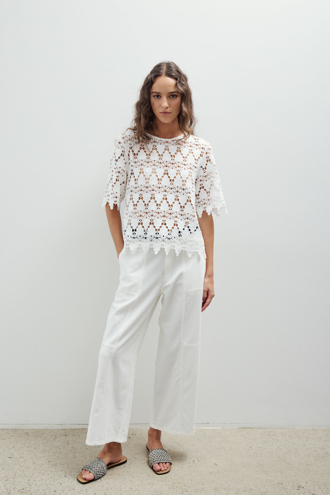 LILOU PANT (OFF WHITE) - MELISSA NEPTON