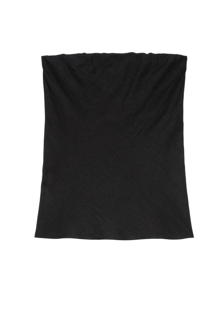 THE LINEN TUBE TOP (JET) - DONNI