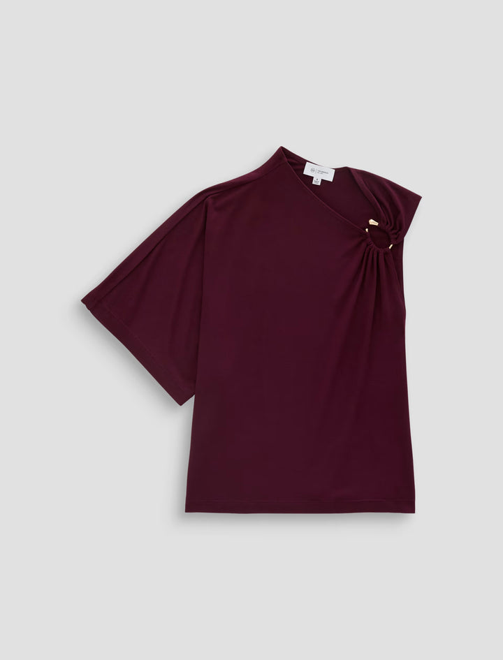 ARYA ASYMMETRICAL TOP (JAZZ BERRY) - A.G. DENIM