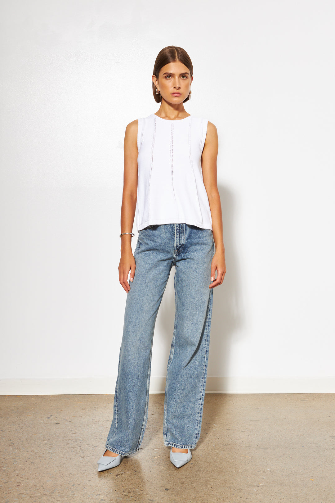 LOLLY KNIT TANK (COTTON) - LINE
