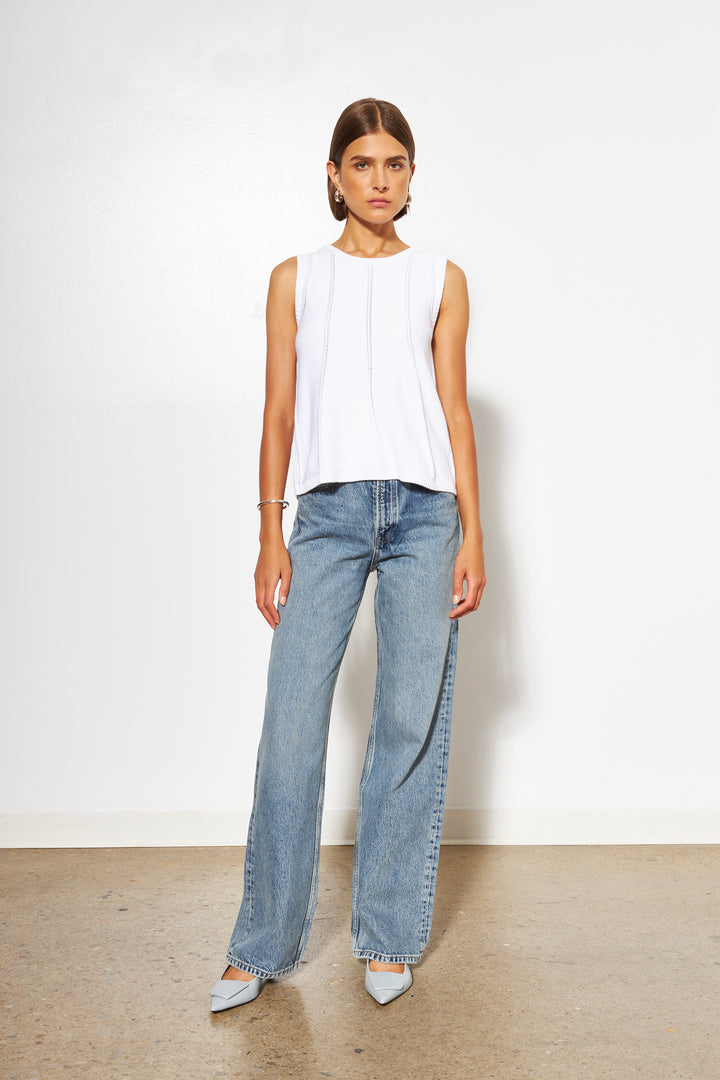 LOLLY KNIT TANK (COTTON) - LINE