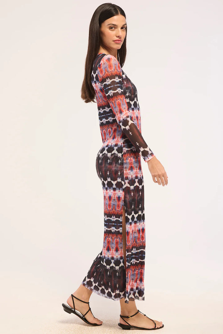 TALULA DRESS (FRAGMENTED STRIPE) - MISA