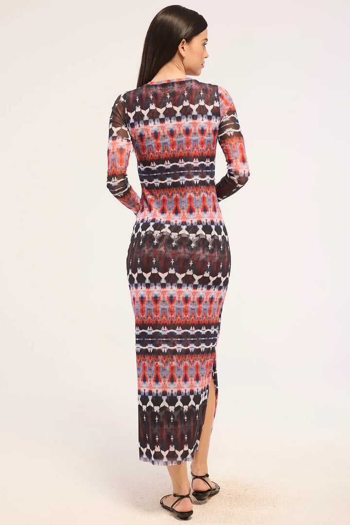 TALULA DRESS (FRAGMENTED STRIPE) - MISA