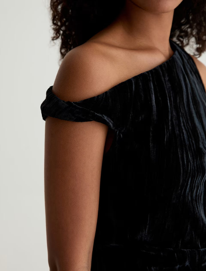 RACHEL TWIST SHOULDER TOP - A.G. DENIM