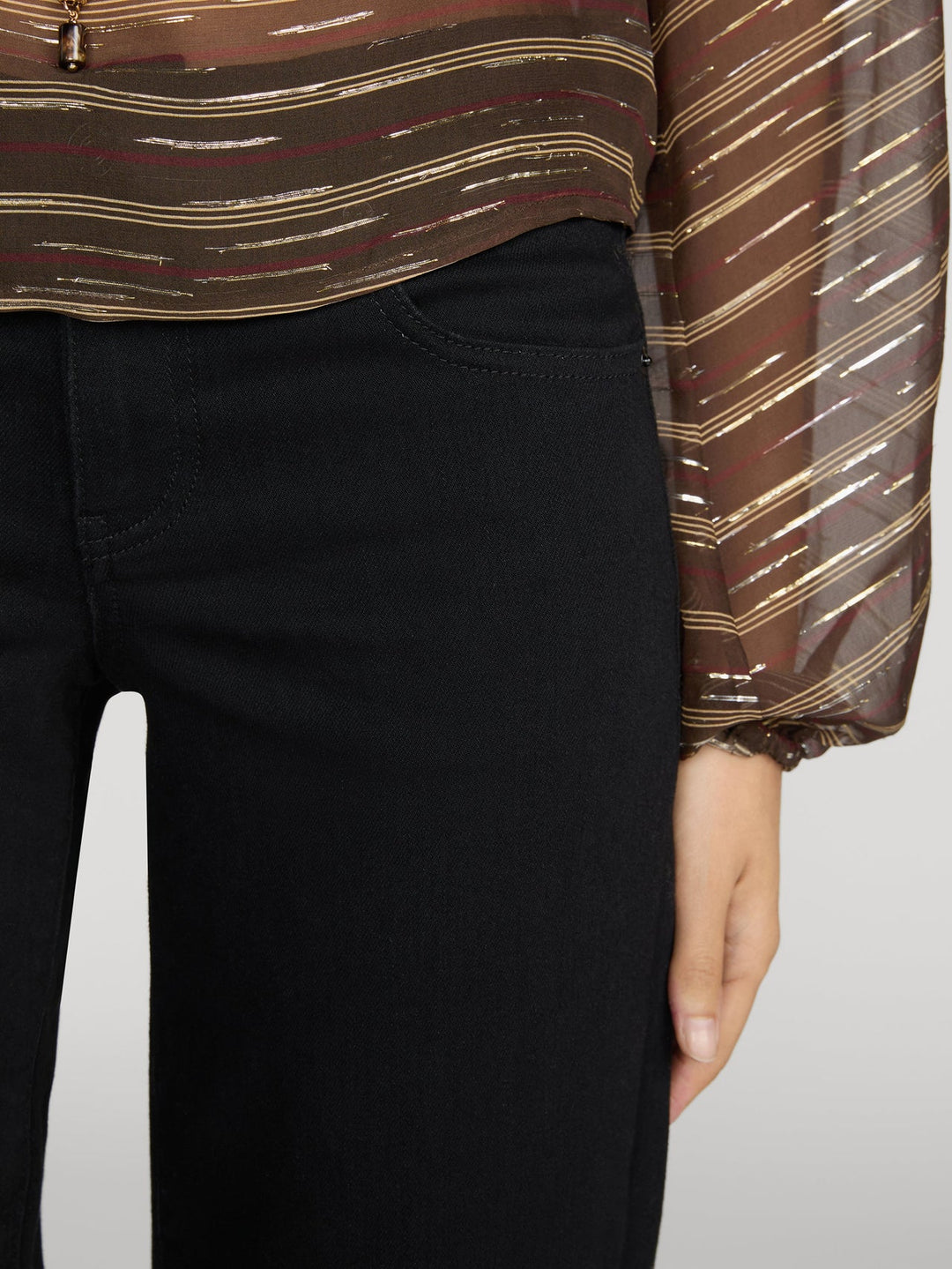 LOW RISE LE SLIM PALAZZO (BLACK) - FRAME