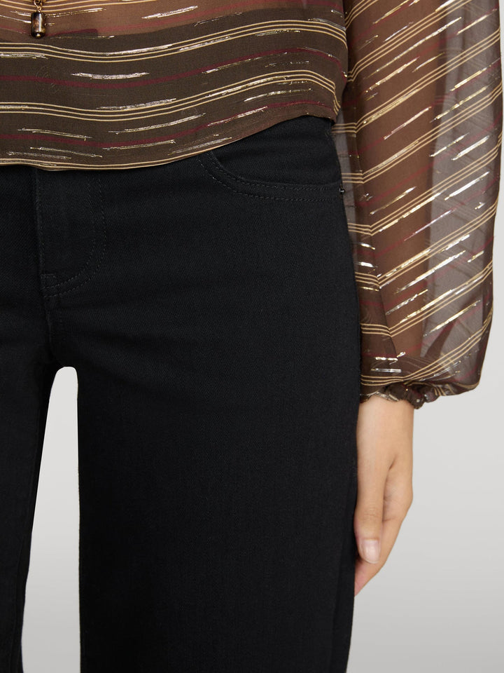 LOW RISE LE SLIM PALAZZO (BLACK) - FRAME