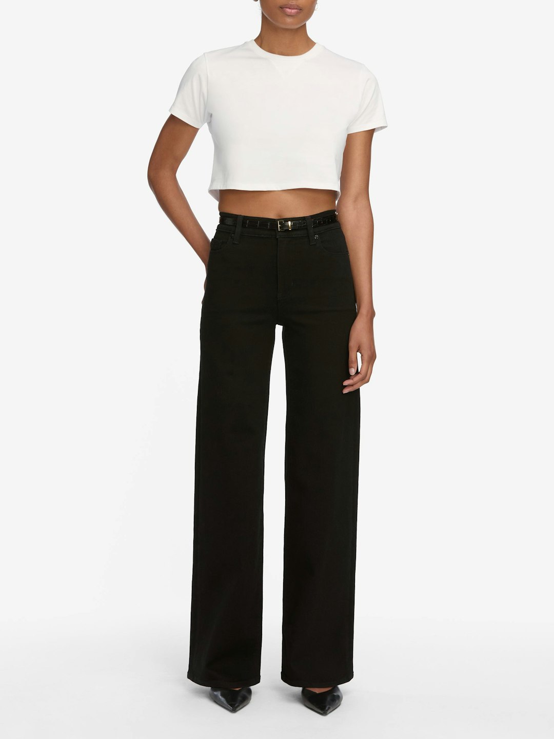 LE SLIM PALAZZO (BLACK) - FRAME