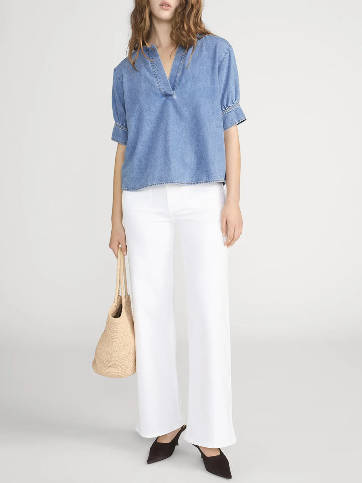 LE SLIM PALAZZO MODERNIST POCKET (WHITE) - FRAME
