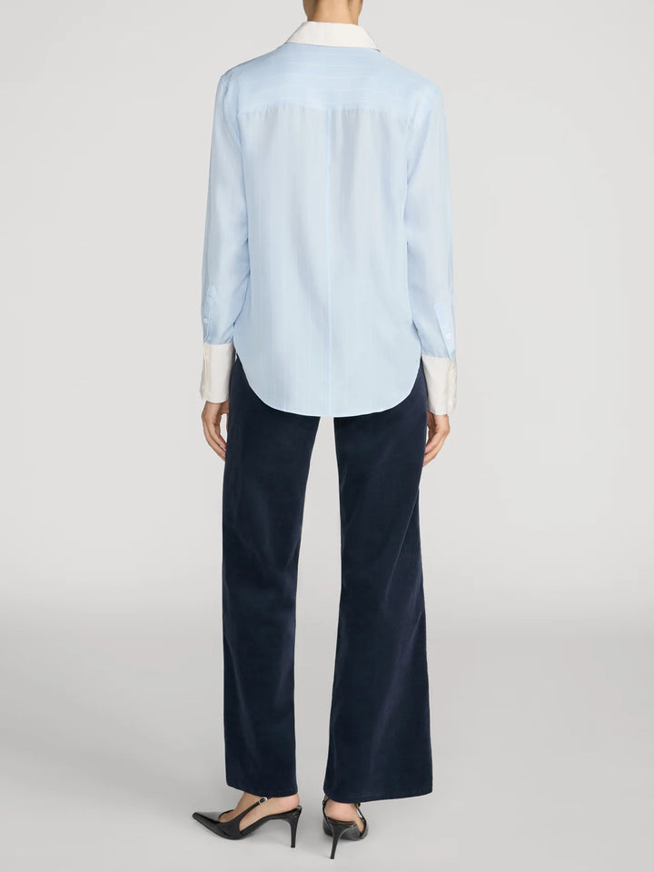 LE SLIM PALAZZO MODERNIST POCKET CORDUROY (NAVY) - FRAME