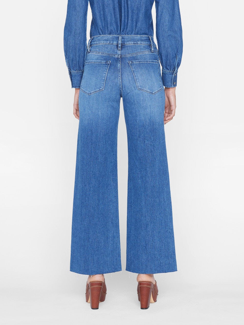 Frame palazzo overalls top