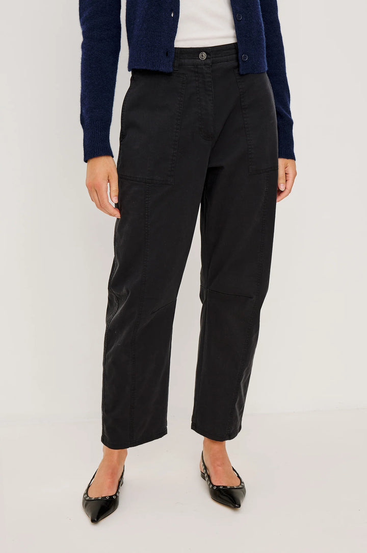 LUNAR BARREL PANT (WASHED BLACK) - RAILS